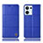 Custodia Portafoglio In Pelle Cover con Supporto H07P per Oppo Reno8 5G Blu