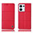 Custodia Portafoglio In Pelle Cover con Supporto H07P per Oppo Reno8 5G Rosso