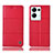 Custodia Portafoglio In Pelle Cover con Supporto H07P per Oppo Reno8 Pro 5G Rosso