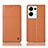 Custodia Portafoglio In Pelle Cover con Supporto H07P per Oppo Reno8 Pro+ Plus 5G Arancione