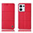 Custodia Portafoglio In Pelle Cover con Supporto H07P per Oppo Reno9 Pro 5G Rosso