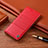 Custodia Portafoglio In Pelle Cover con Supporto H07P per Samsung Galaxy A80 Rosso