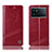 Custodia Portafoglio In Pelle Cover con Supporto H07P per Vivo iQOO 9 Pro 5G Rosso