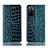 Custodia Portafoglio In Pelle Cover con Supporto H08P per Oppo A55S 5G Blu