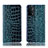 Custodia Portafoglio In Pelle Cover con Supporto H08P per Oppo A93 5G Blu