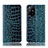 Custodia Portafoglio In Pelle Cover con Supporto H08P per Oppo A94 5G Blu