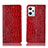 Custodia Portafoglio In Pelle Cover con Supporto H08P per Oppo K10X 5G Rosso