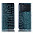 Custodia Portafoglio In Pelle Cover con Supporto H08P per Oppo K9 Pro 5G Blu