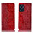 Custodia Portafoglio In Pelle Cover con Supporto H08P per Oppo Reno7 SE 5G Rosso