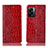 Custodia Portafoglio In Pelle Cover con Supporto H08P per Realme Narzo 50 5G Rosso