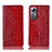 Custodia Portafoglio In Pelle Cover con Supporto H08P per Xiaomi Mi 12 5G Rosso