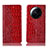 Custodia Portafoglio In Pelle Cover con Supporto H08P per Xiaomi Mi 12S Ultra 5G Rosso