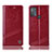 Custodia Portafoglio In Pelle Cover con Supporto H09P per Motorola Moto G50 Rosso
