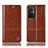 Custodia Portafoglio In Pelle Cover con Supporto H09P per OnePlus Nord N20 5G Marrone Chiaro