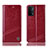 Custodia Portafoglio In Pelle Cover con Supporto H09P per Oppo A74 5G Rosso