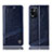 Custodia Portafoglio In Pelle Cover con Supporto H09P per Oppo K9X 5G Blu