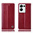 Custodia Portafoglio In Pelle Cover con Supporto H09P per Oppo Reno8 Pro+ Plus 5G Rosso