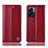 Custodia Portafoglio In Pelle Cover con Supporto H09P per Realme V23 5G Rosso