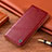 Custodia Portafoglio In Pelle Cover con Supporto H09P per Samsung Galaxy S21 5G Rosso