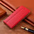 Custodia Portafoglio In Pelle Cover con Supporto H10 per Apple iPhone 14 Plus Rosso