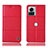 Custodia Portafoglio In Pelle Cover con Supporto H10P per Motorola Moto Edge X30 Pro 5G Rosso