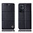 Custodia Portafoglio In Pelle Cover con Supporto H10P per OnePlus Nord N20 5G Nero