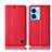 Custodia Portafoglio In Pelle Cover con Supporto H10P per Oppo A58 5G Rosso