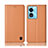 Custodia Portafoglio In Pelle Cover con Supporto H10P per Oppo A58x 5G Arancione