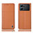 Custodia Portafoglio In Pelle Cover con Supporto H10P per Oppo K10 5G Arancione