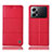 Custodia Portafoglio In Pelle Cover con Supporto H10P per Oppo K10 Pro 5G Rosso