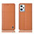 Custodia Portafoglio In Pelle Cover con Supporto H10P per Oppo K10X 5G Arancione