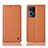 Custodia Portafoglio In Pelle Cover con Supporto H10P per Oppo Reno7 Pro 5G Arancione