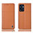 Custodia Portafoglio In Pelle Cover con Supporto H10P per Oppo Reno7 SE 5G Arancione