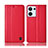 Custodia Portafoglio In Pelle Cover con Supporto H10P per Oppo Reno9 Pro 5G Rosso