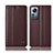 Custodia Portafoglio In Pelle Cover con Supporto H10P per Xiaomi Mi 12S 5G Marrone