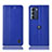 Custodia Portafoglio In Pelle Cover con Supporto H11P per Motorola Moto Edge S30 5G Blu