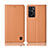 Custodia Portafoglio In Pelle Cover con Supporto H11P per Oppo A76 Arancione