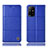 Custodia Portafoglio In Pelle Cover con Supporto H11P per Oppo F19 Pro+ Plus 5G Blu