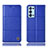 Custodia Portafoglio In Pelle Cover con Supporto H11P per Oppo Reno6 Pro 5G Blu