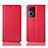 Custodia Portafoglio In Pelle Cover con Supporto H11P per Oppo Reno7 Pro 5G Rosso