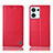 Custodia Portafoglio In Pelle Cover con Supporto H11P per Oppo Reno8 5G Rosso