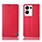 Custodia Portafoglio In Pelle Cover con Supporto H11P per Oppo Reno8 Pro+ Plus 5G Rosso