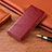 Custodia Portafoglio In Pelle Cover con Supporto H12 per Apple iPhone 14 Rosso