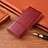 Custodia Portafoglio In Pelle Cover con Supporto H14 per Apple iPhone 14 Plus Rosso