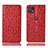 Custodia Portafoglio In Pelle Cover con Supporto H15P per Motorola Moto G50 5G Rosso