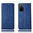 Custodia Portafoglio In Pelle Cover con Supporto H15P per Oppo A55S 5G Blu