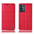 Custodia Portafoglio In Pelle Cover con Supporto H15P per Oppo K9S 5G Rosso