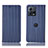 Custodia Portafoglio In Pelle Cover con Supporto H16P per Motorola Moto Edge S30 Pro 5G Blu