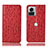 Custodia Portafoglio In Pelle Cover con Supporto H16P per Motorola Moto Edge X30 Pro 5G Rosso