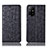 Custodia Portafoglio In Pelle Cover con Supporto H16P per Oppo F19 Pro+ Plus 5G Nero